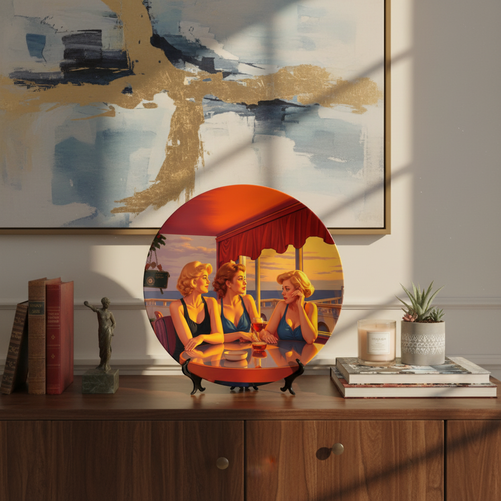 Glamorous Friends Decorative Plate Lifestyle