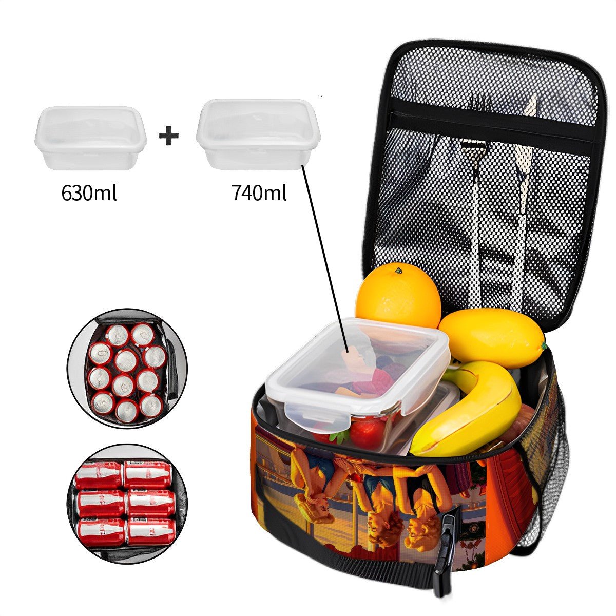 Glamorous Friends Lunch Bag - Gregg Acini Adoree Designs - Lunch Bag