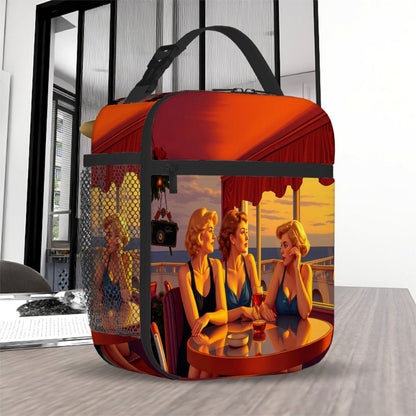Glamorous Friends Lunch Bag - Gregg Acini Adoree Designs - Lunch Bag