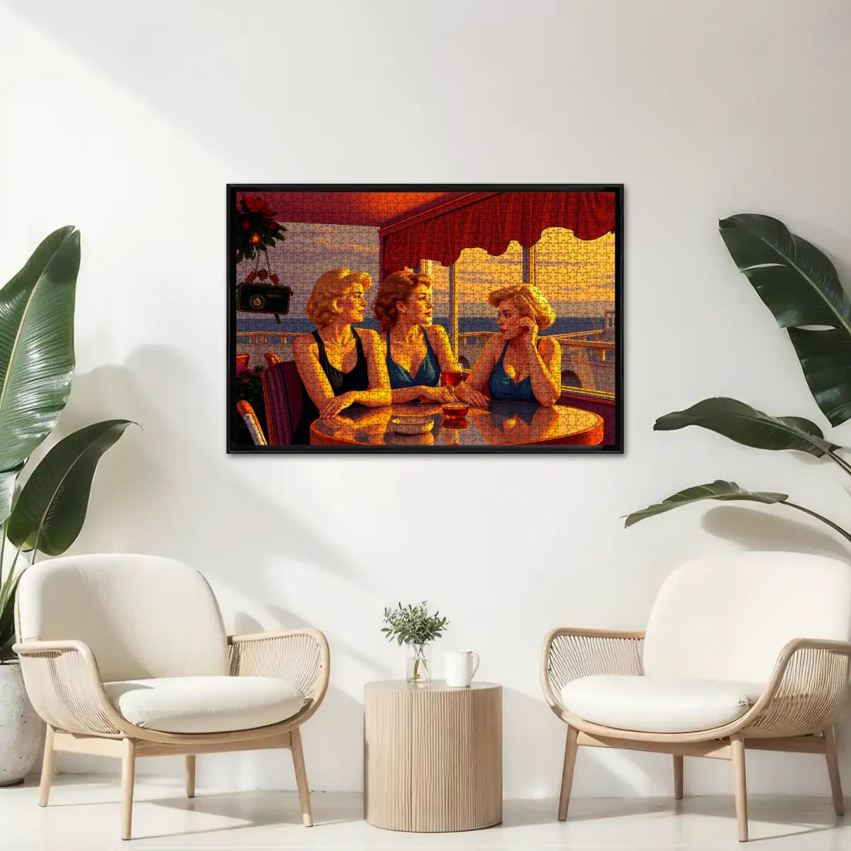 Glamorous Friends Wooden Jigsaw Puzzles 1000 pcs - Gregg Acini Adoree Designs - Jigsaw Puzzle