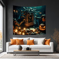 Halloween Medusa 1 Lightweight Wall Tapestry (Fabric Wall Hanging - USA) - Gregg Acini Adoree Designs - Wall Coverings