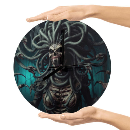 Halloween Medusa 3 MDF Wall Clock (Made in USA) - Gregg Acini Adoree Designs - Wall Clock