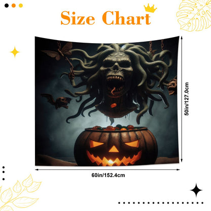 Halloween Medusa 4 Lightweight Wall Tapestry (Fabric Wall Hanging - USA) - Gregg Acini Adoree Designs - Wall Coverings