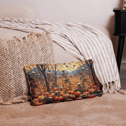 Halloween Skeletons and Pumpkins Pillow Case by Gregg Acini Adoree Designs - Gregg Acini Adoree Designs - Pillowcase