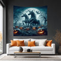 Halloween Unicorns 3 Lightweight Wall Tapestry (Fabric Wall Hanging - USA) - Gregg Acini Adoree Designs - Wall Coverings