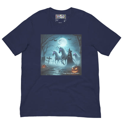 Halloween Unicorns with Friend Unisex t-shirt by Gregg Acini Adoree Designs - Gregg Acini Adoree Designs - Tee Shirt