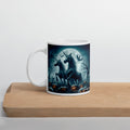 Halloween Unicorns3 White glossy mug by Gregg Acini Adoree Designs - Gregg Acini Adoree Designs - Mug