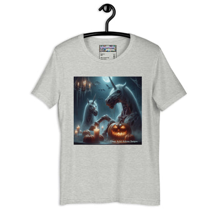 Halloween Zombie Unicorns Unisex t-shirt by Gregg Acini Adoree Designs - Gregg Acini Adoree Designs - Tee Shirt