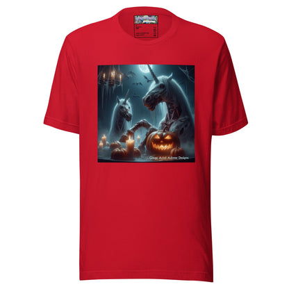 Halloween Zombie Unicorns Unisex t-shirt by Gregg Acini Adoree Designs - Gregg Acini Adoree Designs - Tee Shirt