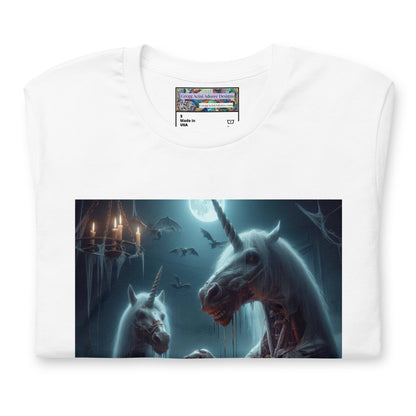 Halloween Zombie Unicorns Unisex t-shirt by Gregg Acini Adoree Designs - Gregg Acini Adoree Designs - Tee Shirt