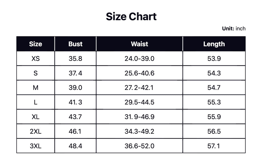 halter size chart in inches