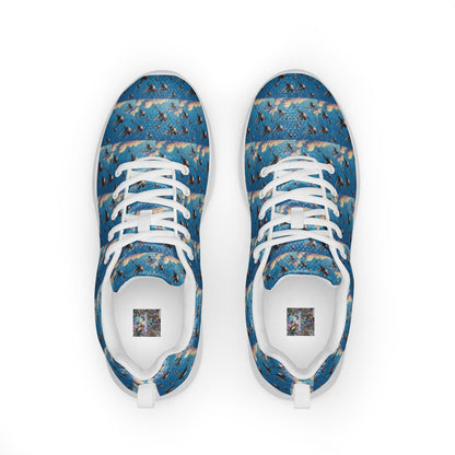 Hummingbird Flock Men’s athletic shoes by Gregg Acini Adoree Designs - Gregg Acini Adoree Designs - Shoes