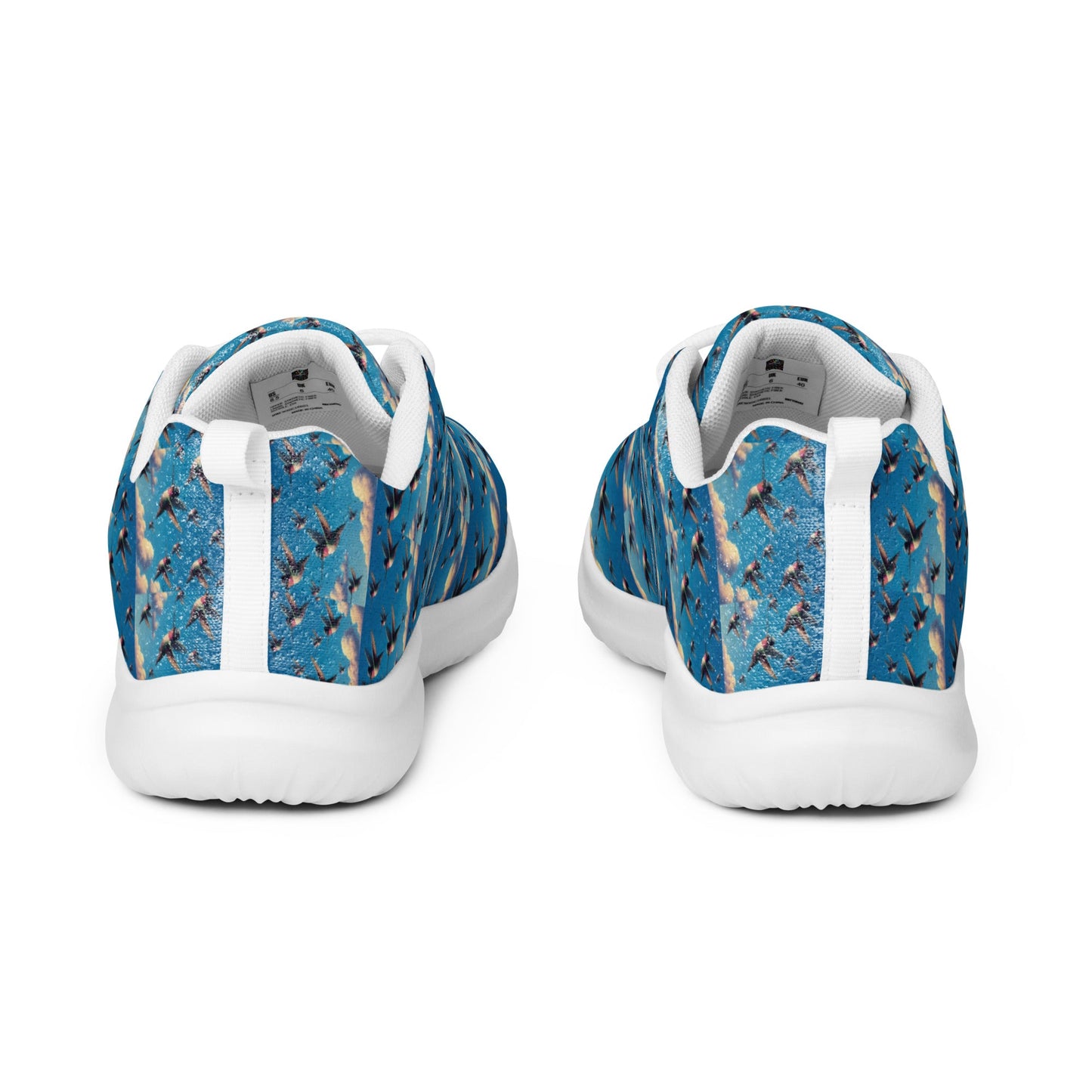 Hummingbird Flock Men’s athletic shoes by Gregg Acini Adoree Designs - Gregg Acini Adoree Designs - Shoes
