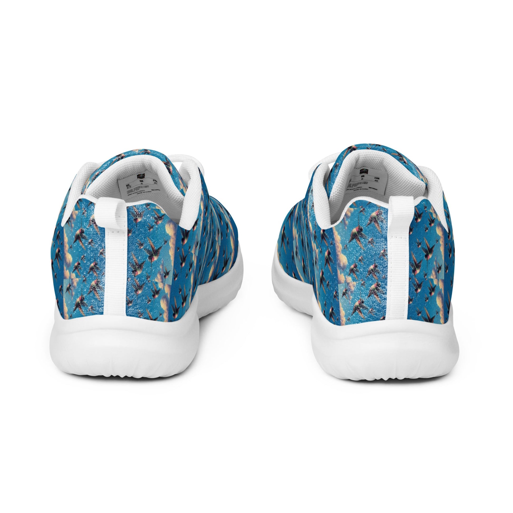 Hummingbird Flock Men’s athletic shoes by Gregg Acini Adoree Designs - Gregg Acini Adoree Designs - Shoes