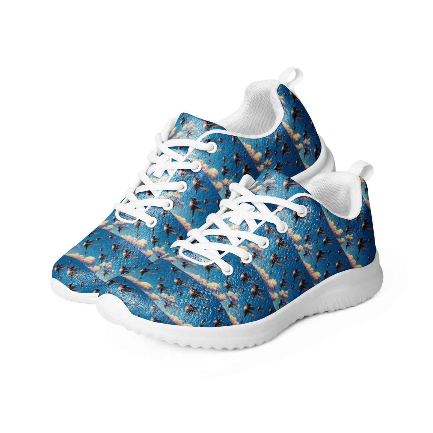Hummingbird Flock Men’s athletic shoes by Gregg Acini Adoree Designs - Gregg Acini Adoree Designs - Shoes