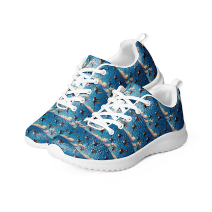 Hummingbird Flock Men’s athletic shoes by Gregg Acini Adoree Designs - Gregg Acini Adoree Designs - Shoes