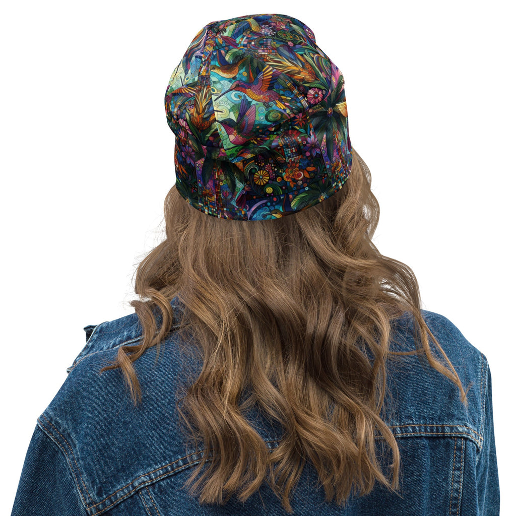 Hummingbird Kaleidoscope All - Over Print Beanie - Gregg Acini Adoree Designs - Beanie