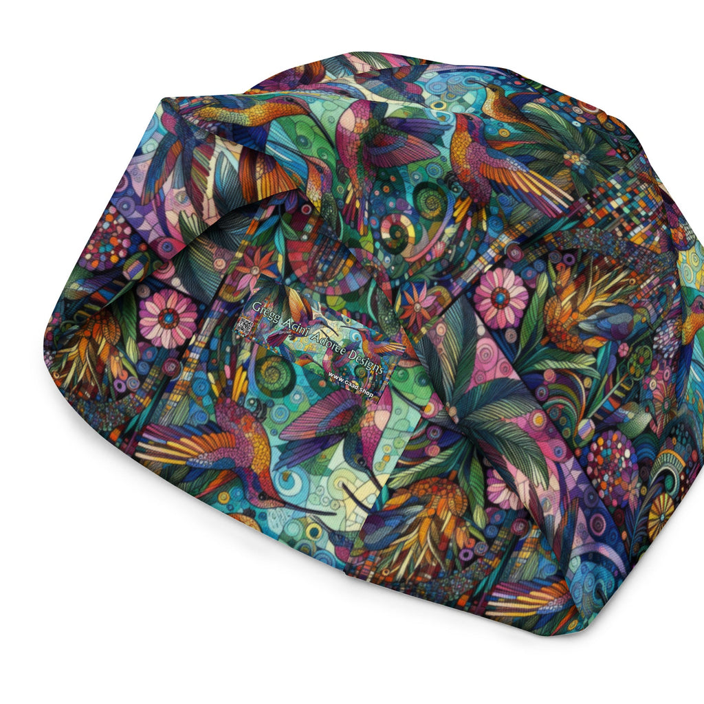 Hummingbird Kaleidoscope All - Over Print Beanie - Gregg Acini Adoree Designs - Beanie