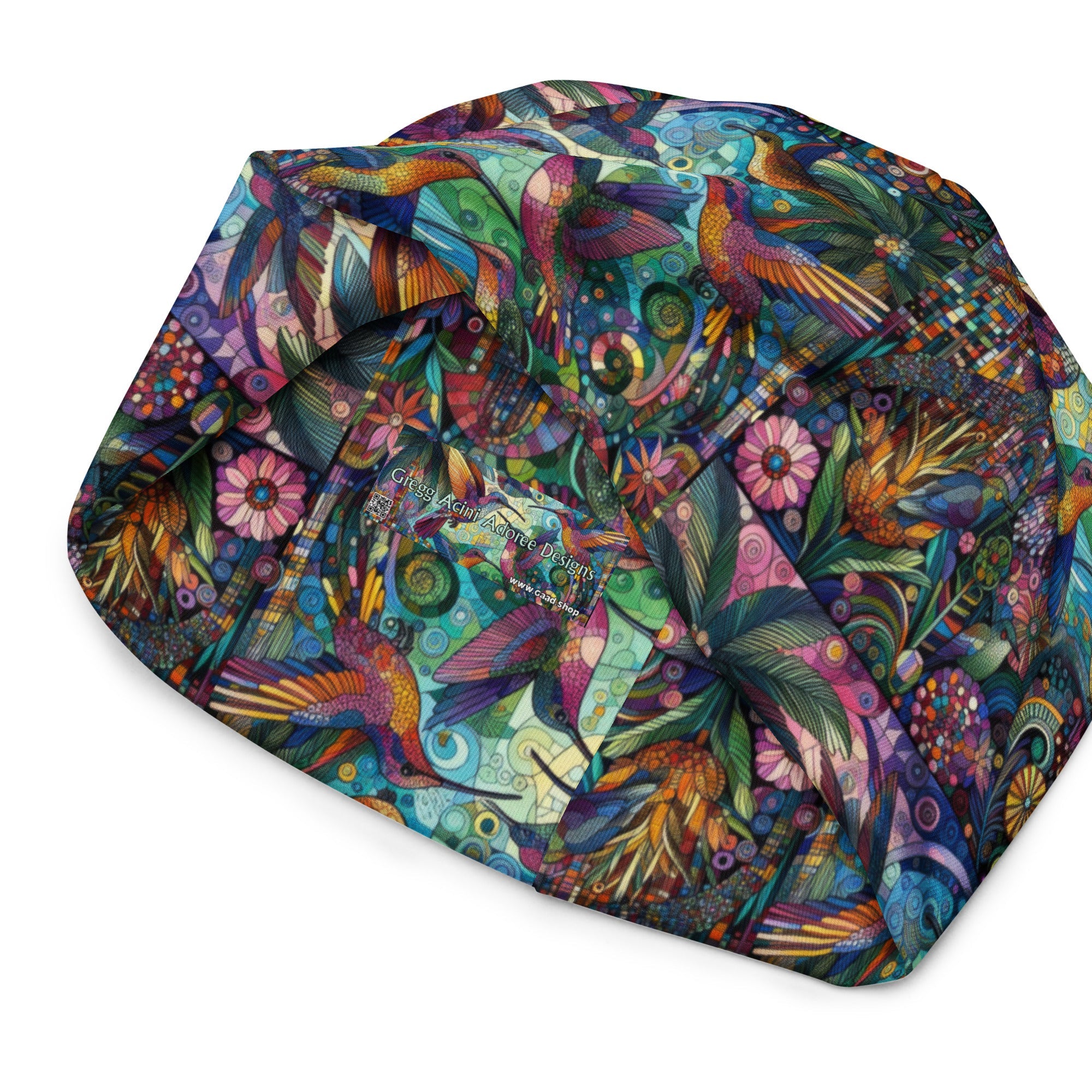 Hummingbird Kaleidoscope All - Over Print Beanie - Gregg Acini Adoree Designs - Beanie