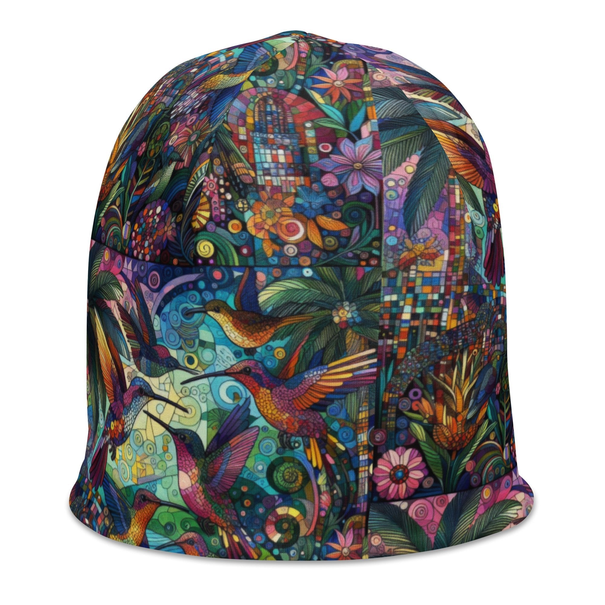 Hummingbird Kaleidoscope All - Over Print Beanie - Gregg Acini Adoree Designs - Beanie