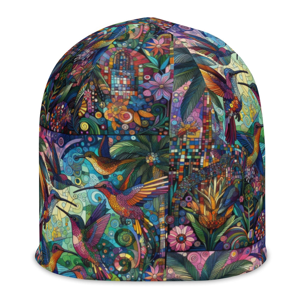 Hummingbird Kaleidoscope All - Over Print Beanie - Gregg Acini Adoree Designs - Beanie
