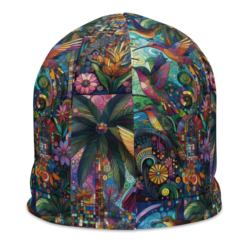 Hummingbird Kaleidoscope All - Over Print Beanie - Gregg Acini Adoree Designs - Beanie