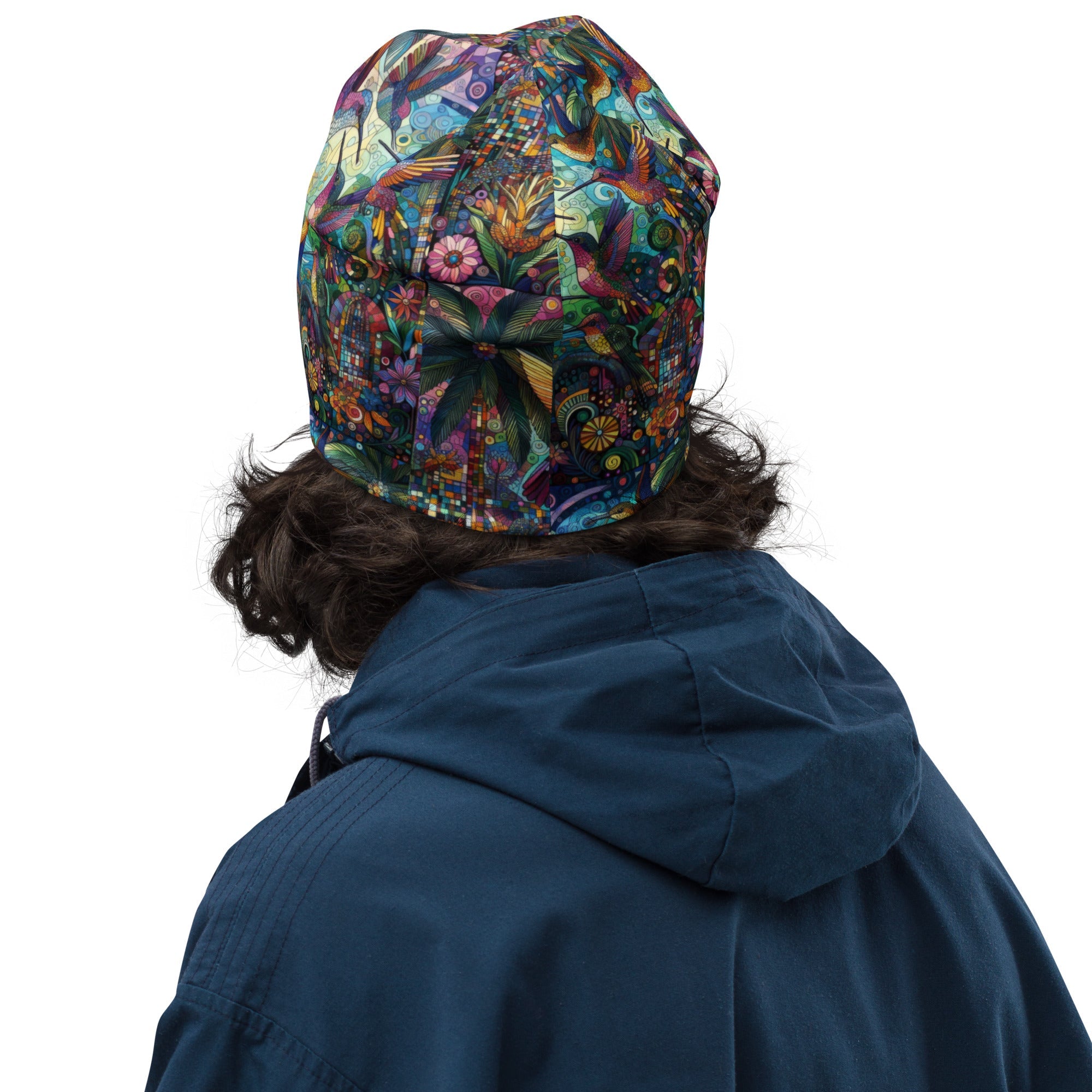 Hummingbird Kaleidoscope All - Over Print Beanie - Gregg Acini Adoree Designs - Beanie