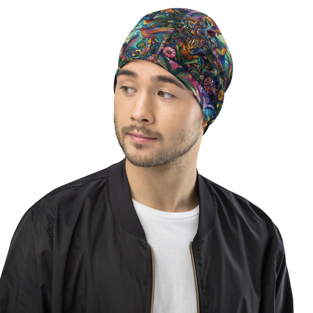 Hummingbird Kaleidoscope All - Over Print Beanie - Gregg Acini Adoree Designs - Beanie