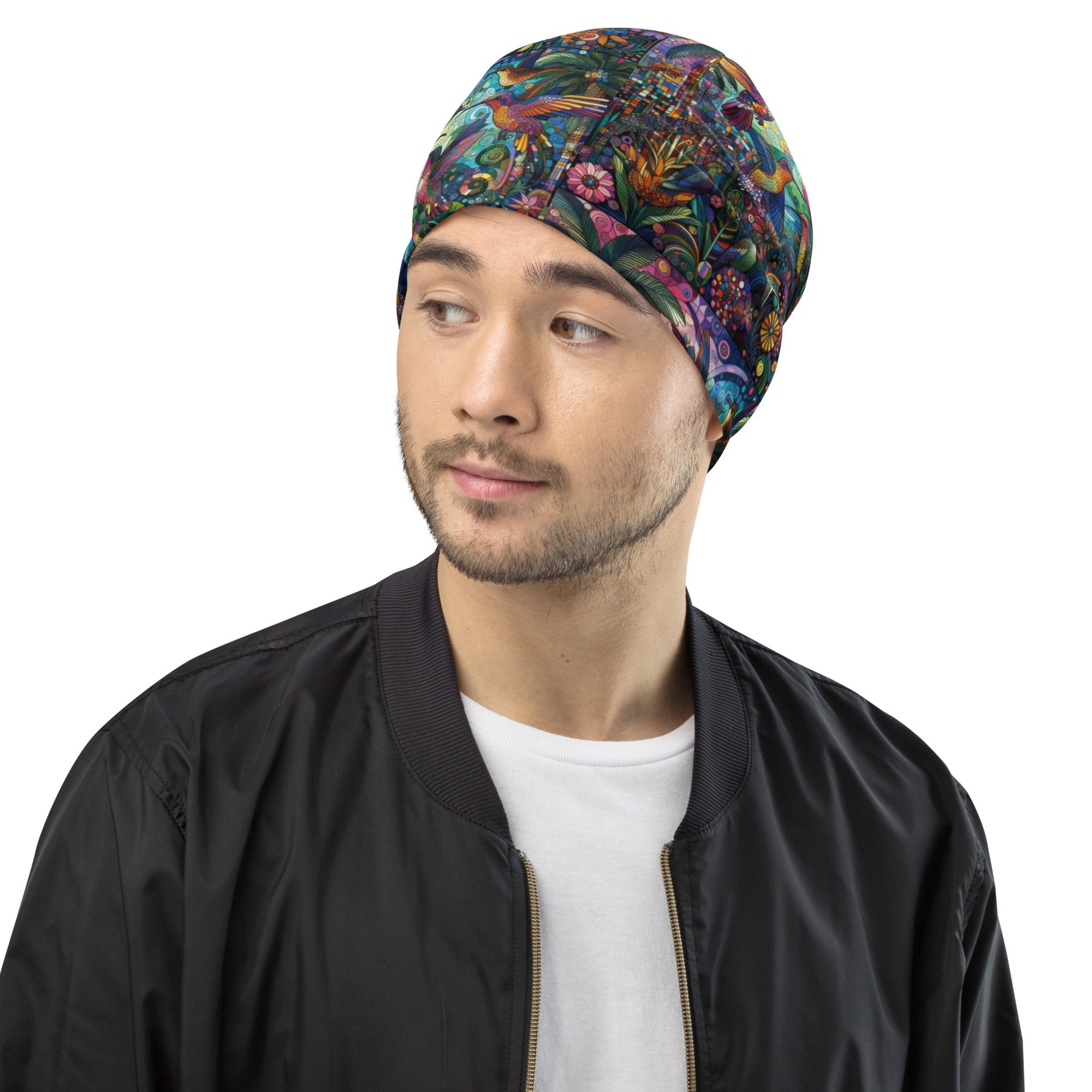 Hummingbird Kaleidoscope All - Over Print Beanie - Gregg Acini Adoree Designs - Beanie