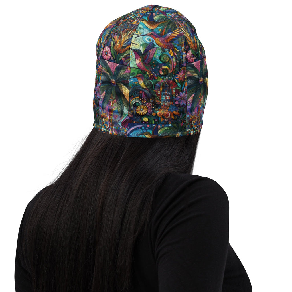 Hummingbird Kaleidoscope All - Over Print Beanie - Gregg Acini Adoree Designs - Beanie