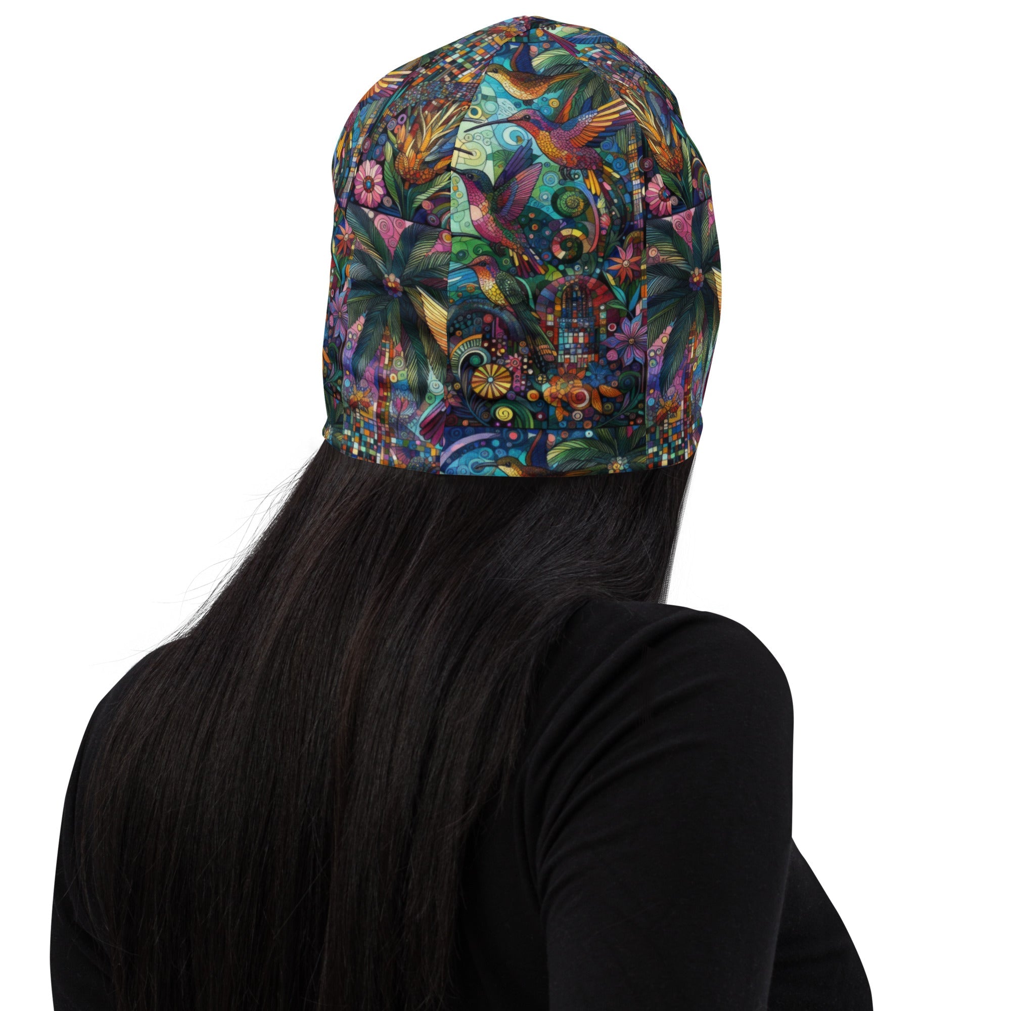 Hummingbird Kaleidoscope All - Over Print Beanie - Gregg Acini Adoree Designs - Beanie