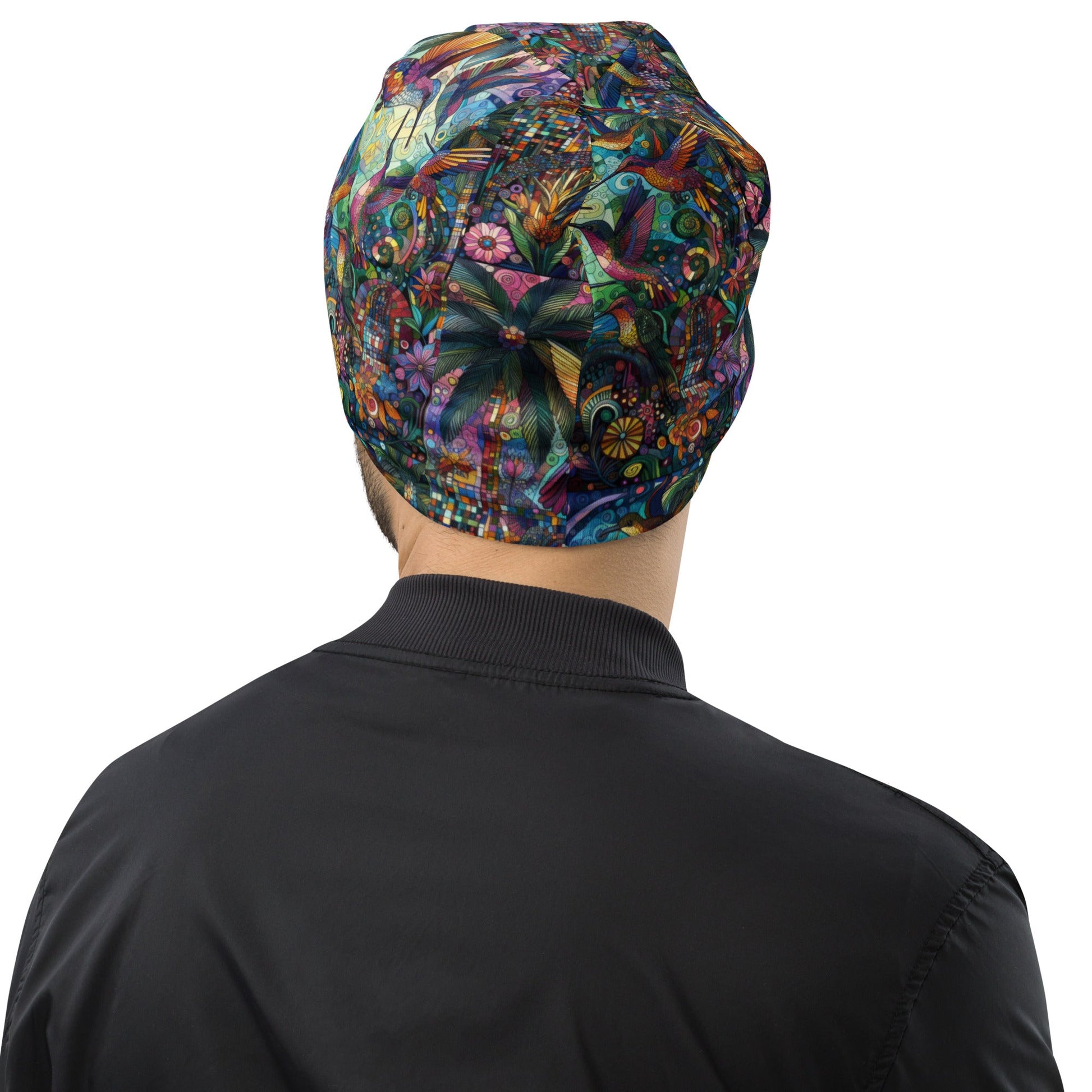 Hummingbird Kaleidoscope All - Over Print Beanie - Gregg Acini Adoree Designs - Beanie
