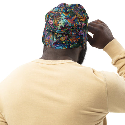 Hummingbird Kaleidoscope All - Over Print Beanie - Gregg Acini Adoree Designs - Beanie