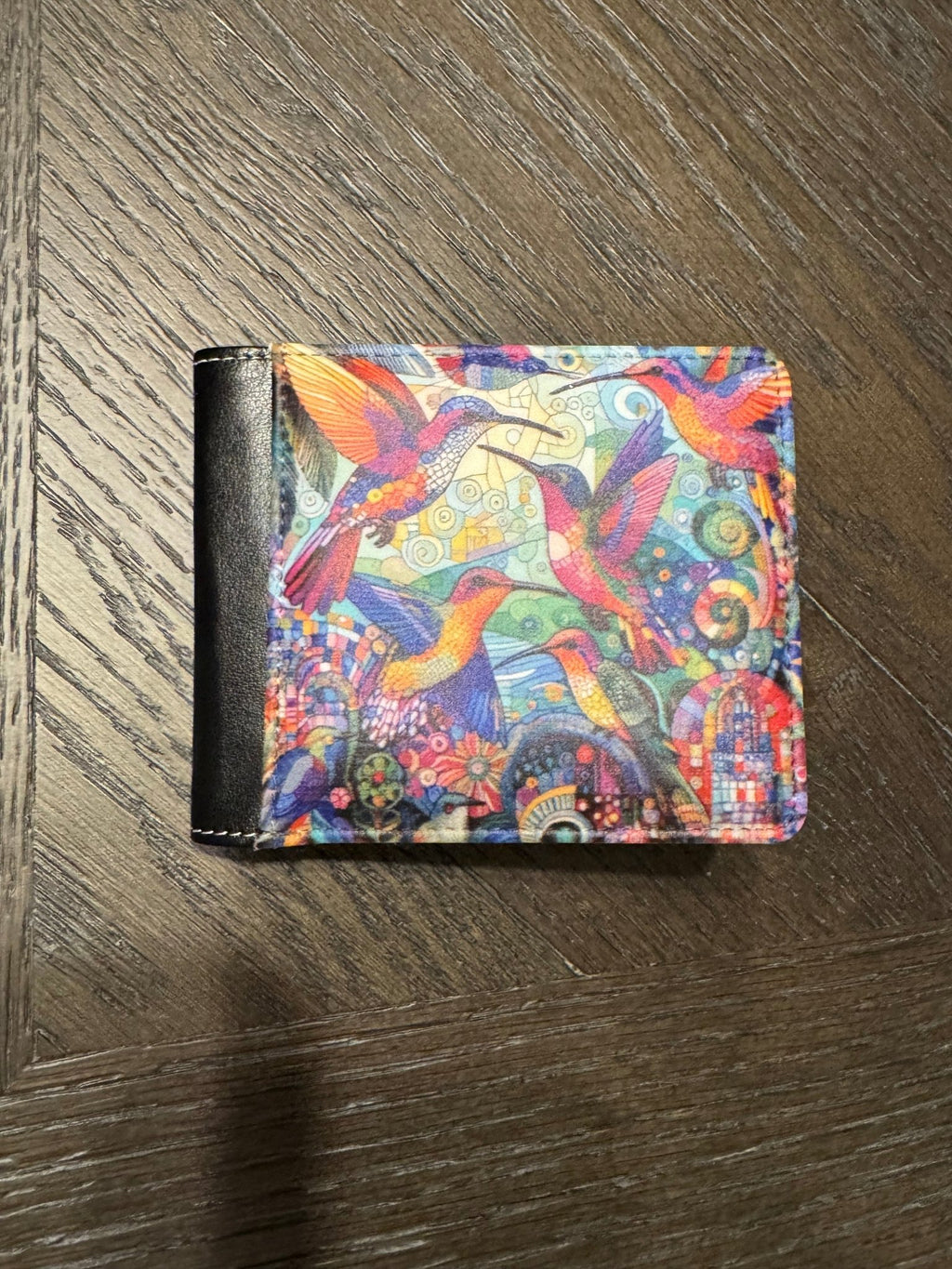 Hummingbird Kaleidoscope Bifold Wallet - Gregg Acini Adoree Designs - Wallets