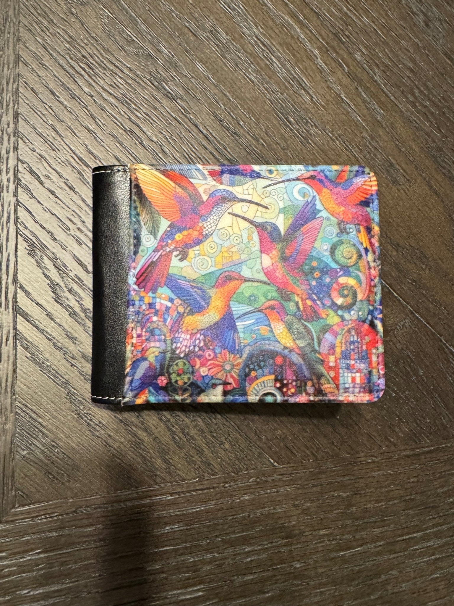 Hummingbird Kaleidoscope Bifold Wallet - Gregg Acini Adoree Designs - Wallets