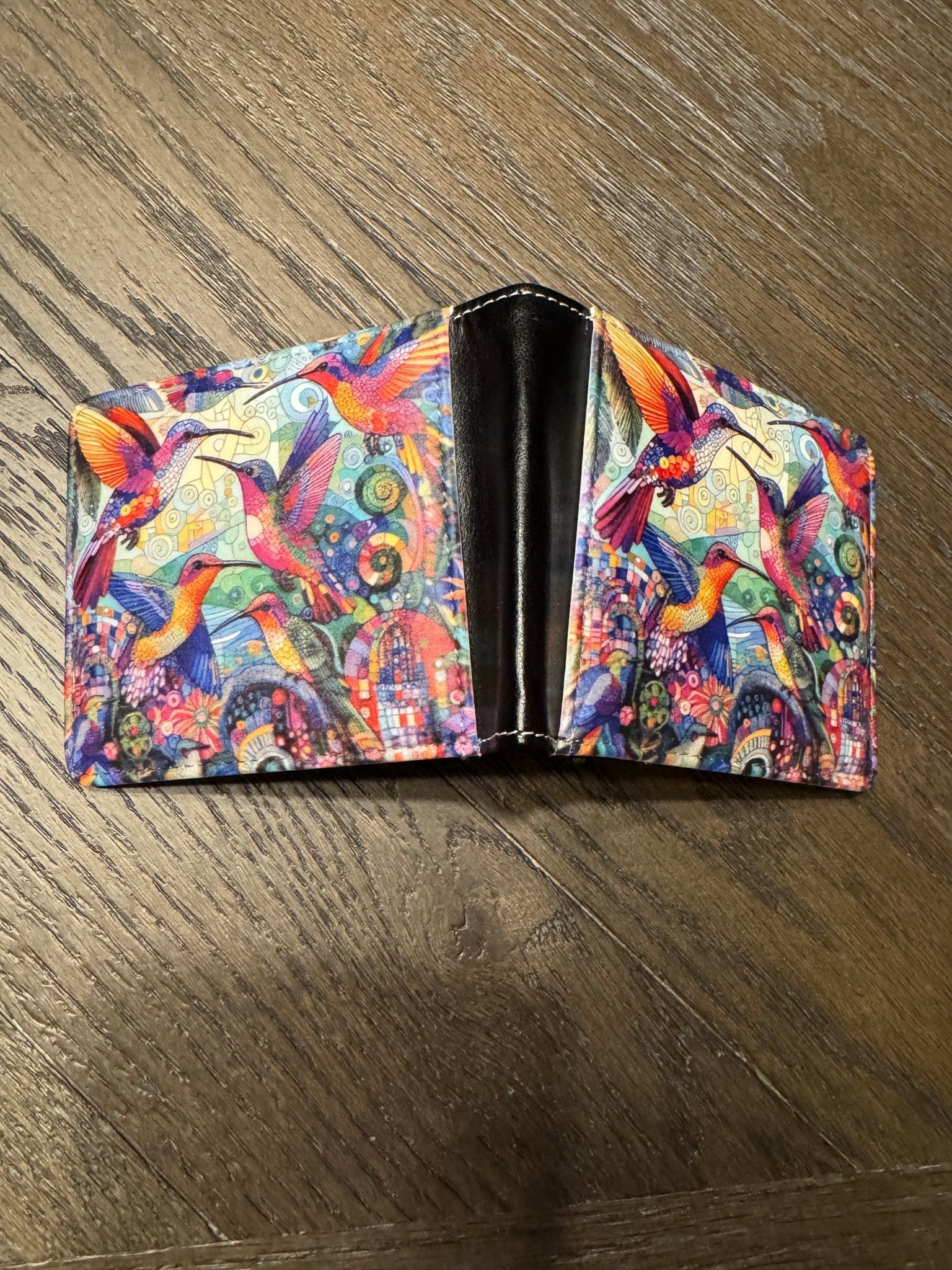 Hummingbird Kaleidoscope Bifold Wallet - Gregg Acini Adoree Designs - Wallets