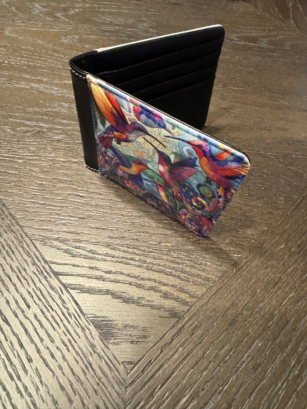 Hummingbird Kaleidoscope Bifold Wallet - Gregg Acini Adoree Designs - Wallets