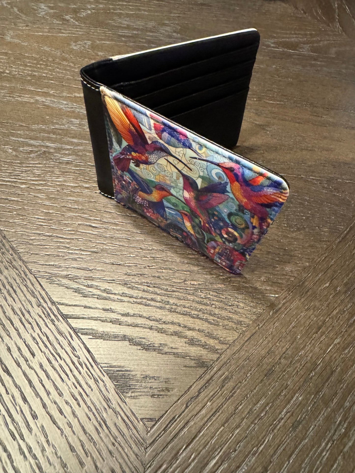 Hummingbird Kaleidoscope Bifold Wallet - Gregg Acini Adoree Designs - Wallets