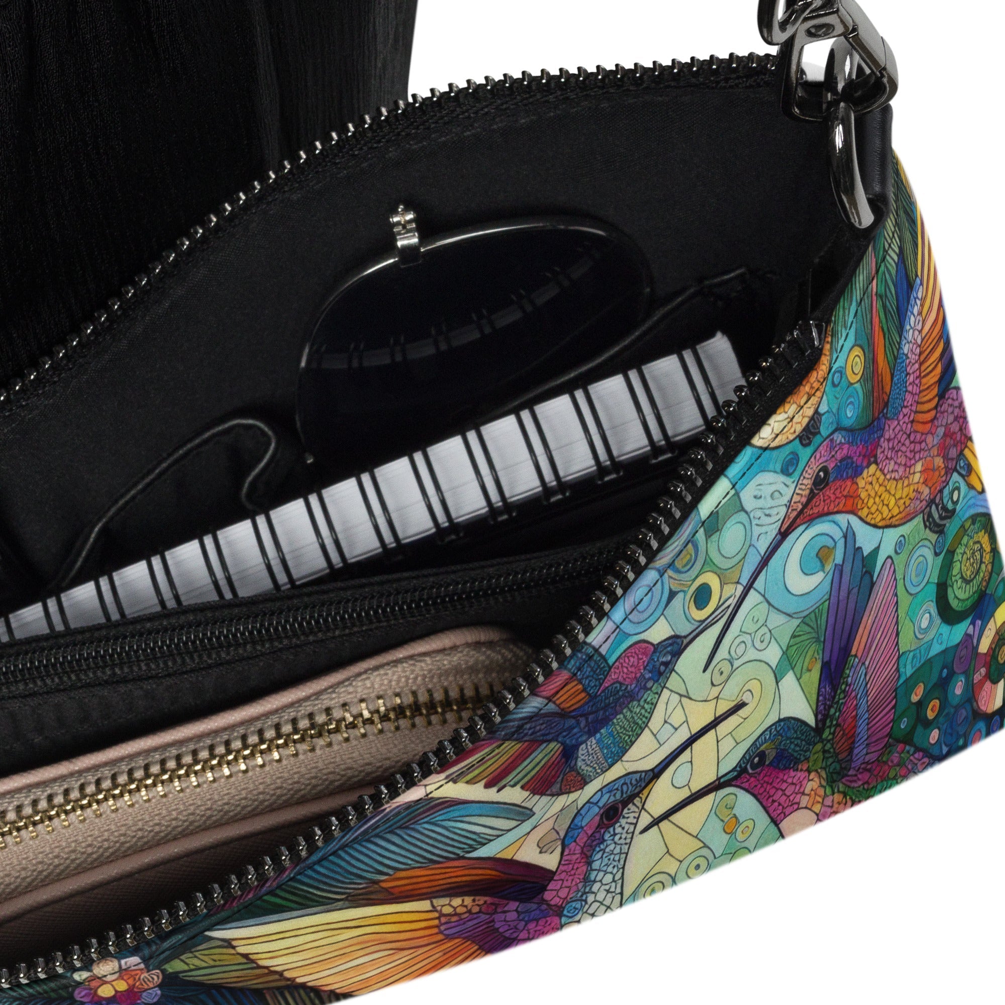 Hummingbird Kaleidoscope Crossbody bag - Gregg Acini Adoree Designs - Handbag