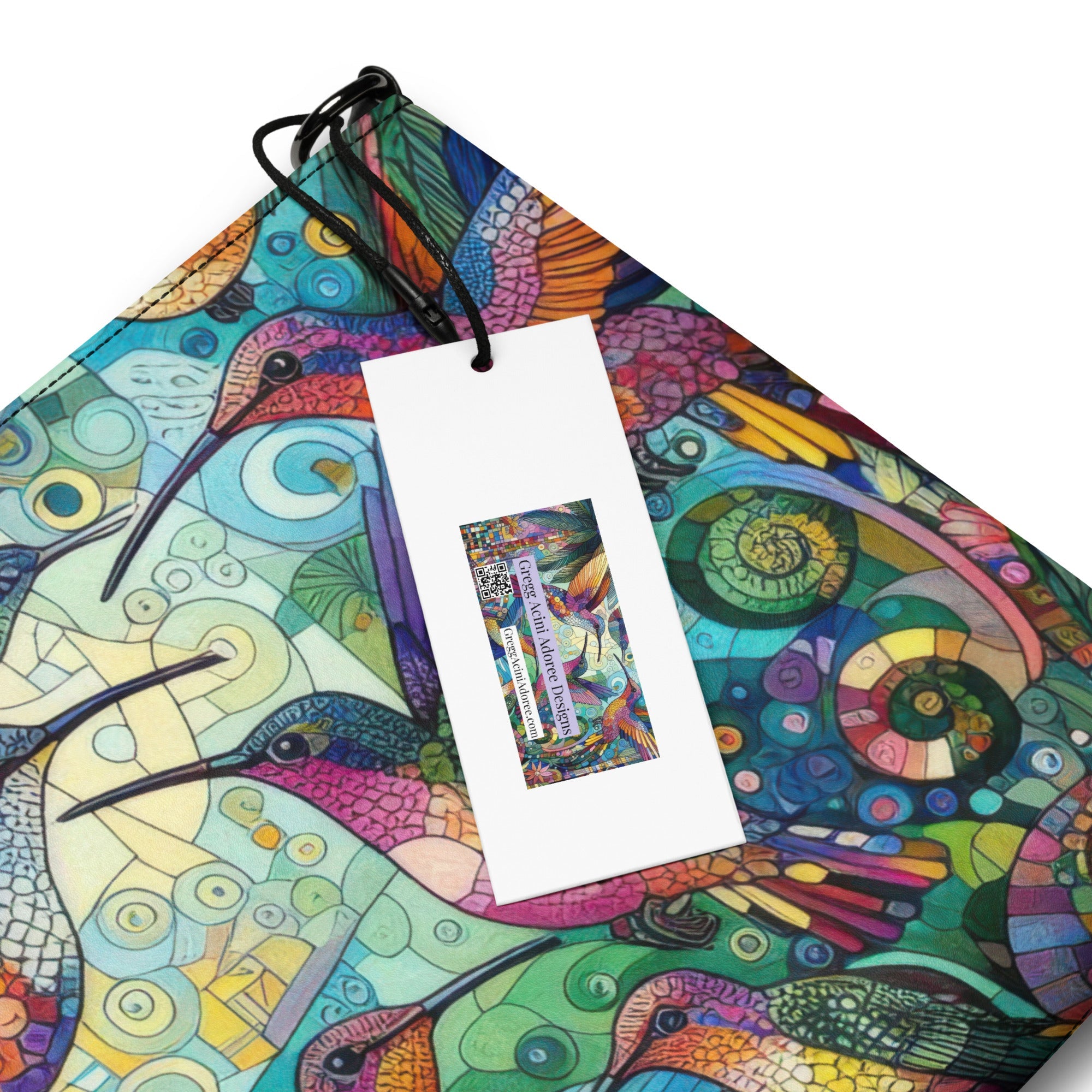 Hummingbird Kaleidoscope Crossbody bag - Gregg Acini Adoree Designs - Handbag