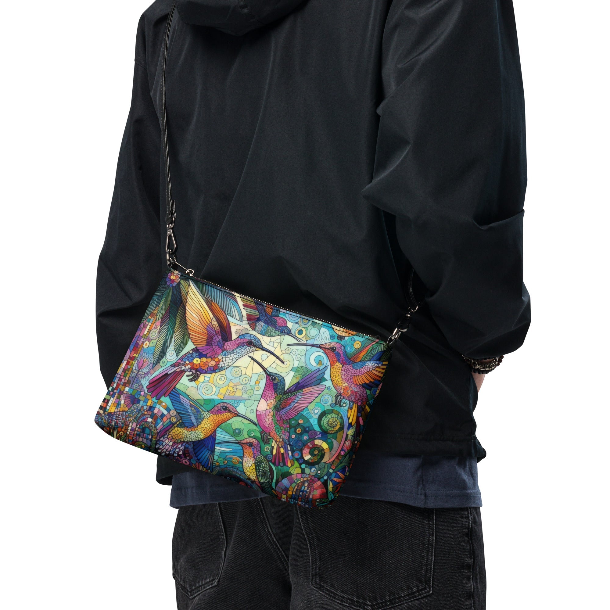 Hummingbird Kaleidoscope Crossbody bag - Gregg Acini Adoree Designs - Handbag
