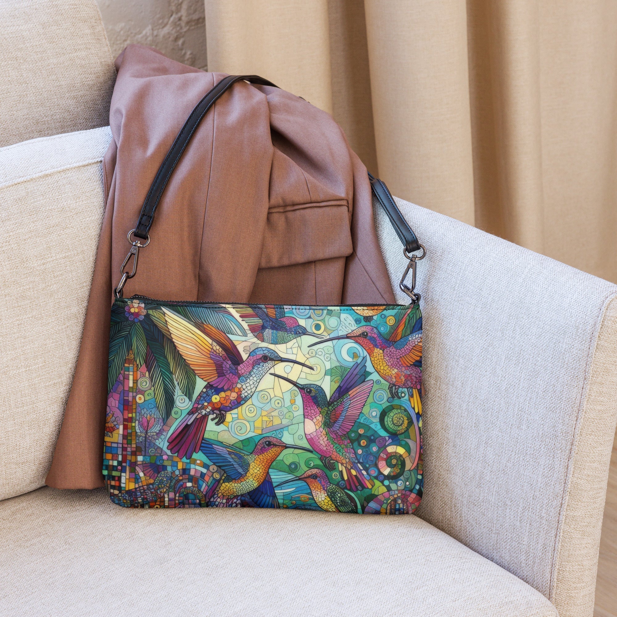 Hummingbird Kaleidoscope Crossbody bag - Gregg Acini Adoree Designs - Handbag