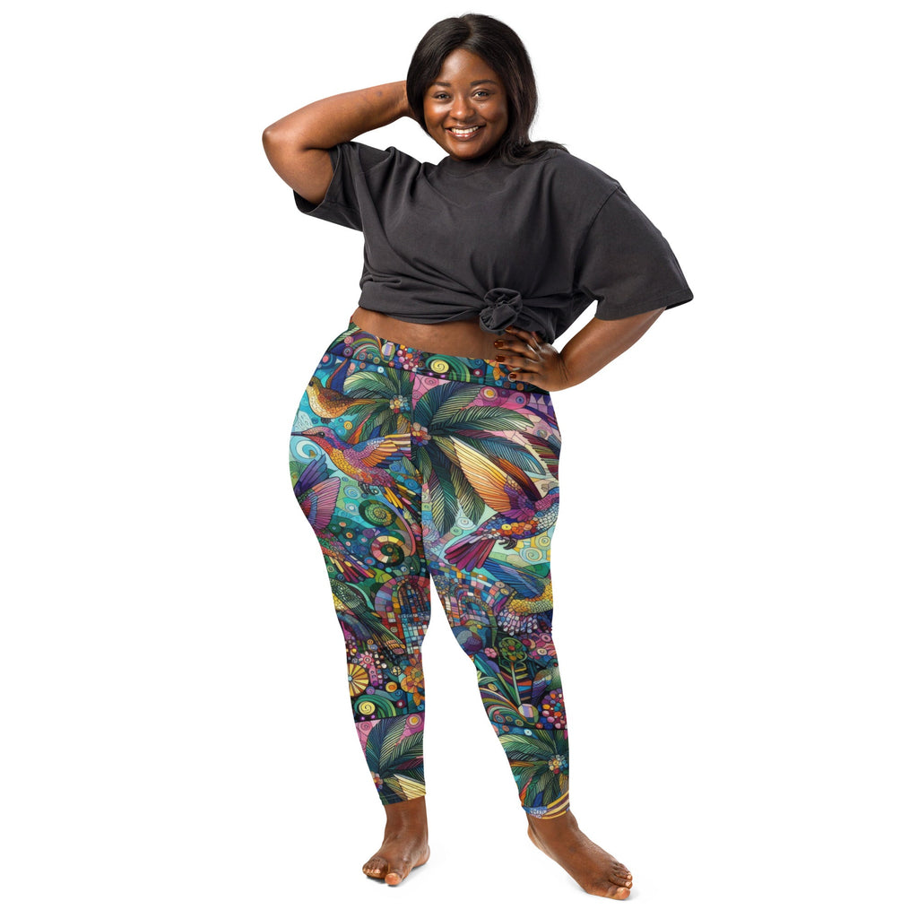Hummingbird Kaleidoscope Leggings - Gregg Acini Adoree Designs - Leggings