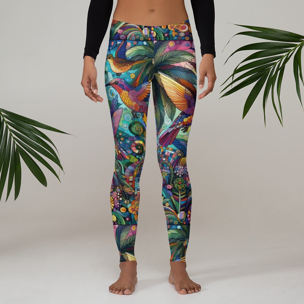 Hummingbird Kaleidoscope Leggings - Gregg Acini Adoree Designs - Leggings