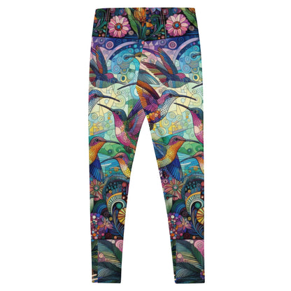 Hummingbird Kaleidoscope Leggings - Gregg Acini Adoree Designs - Leggings