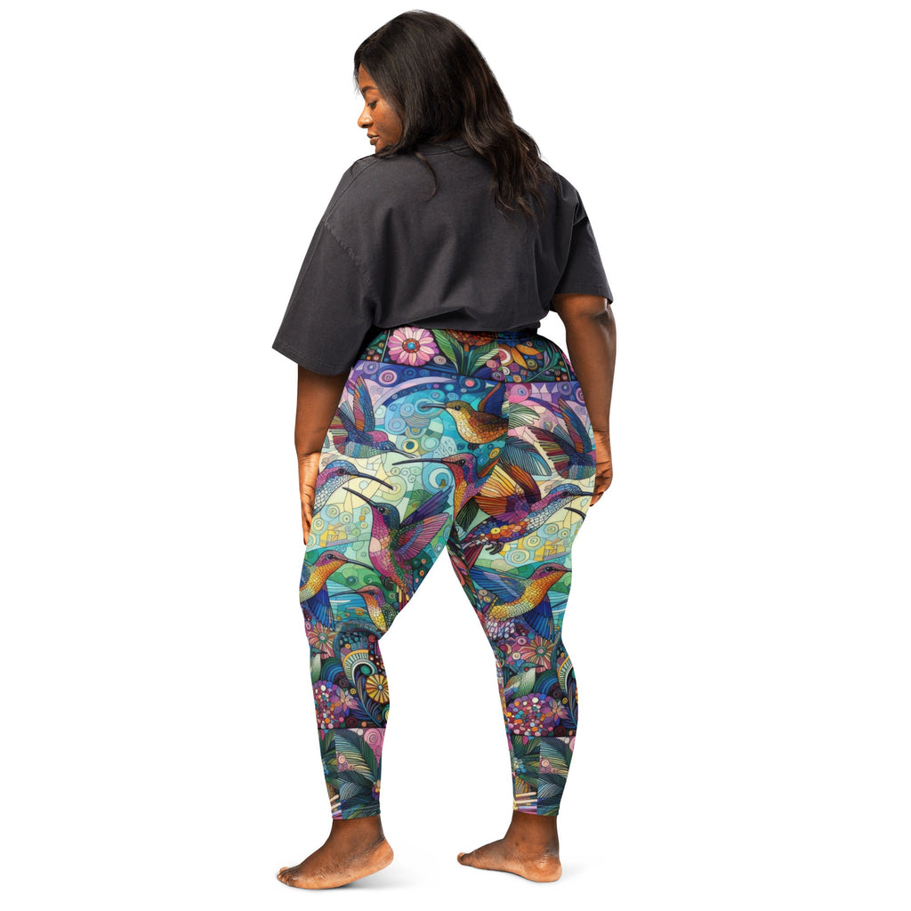 Hummingbird Kaleidoscope Leggings - Gregg Acini Adoree Designs - Leggings