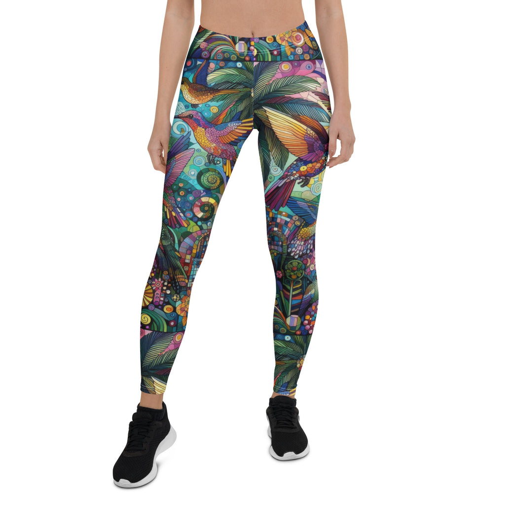 Hummingbird Kaleidoscope Leggings - Gregg Acini Adoree Designs - Leggings