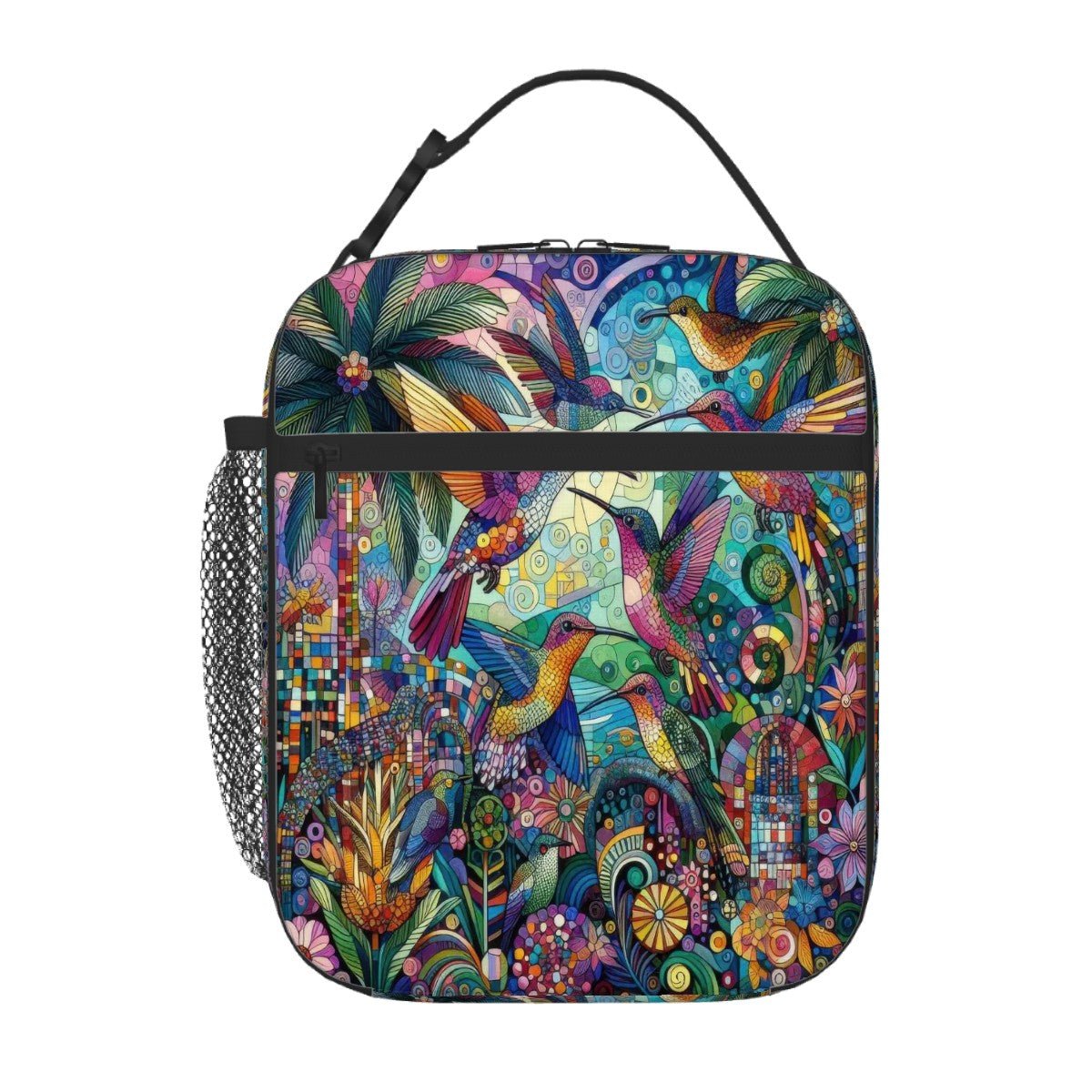 Hummingbird Kaleidoscope Lunch Bag - Gregg Acini Adoree Designs - Lunch Bag