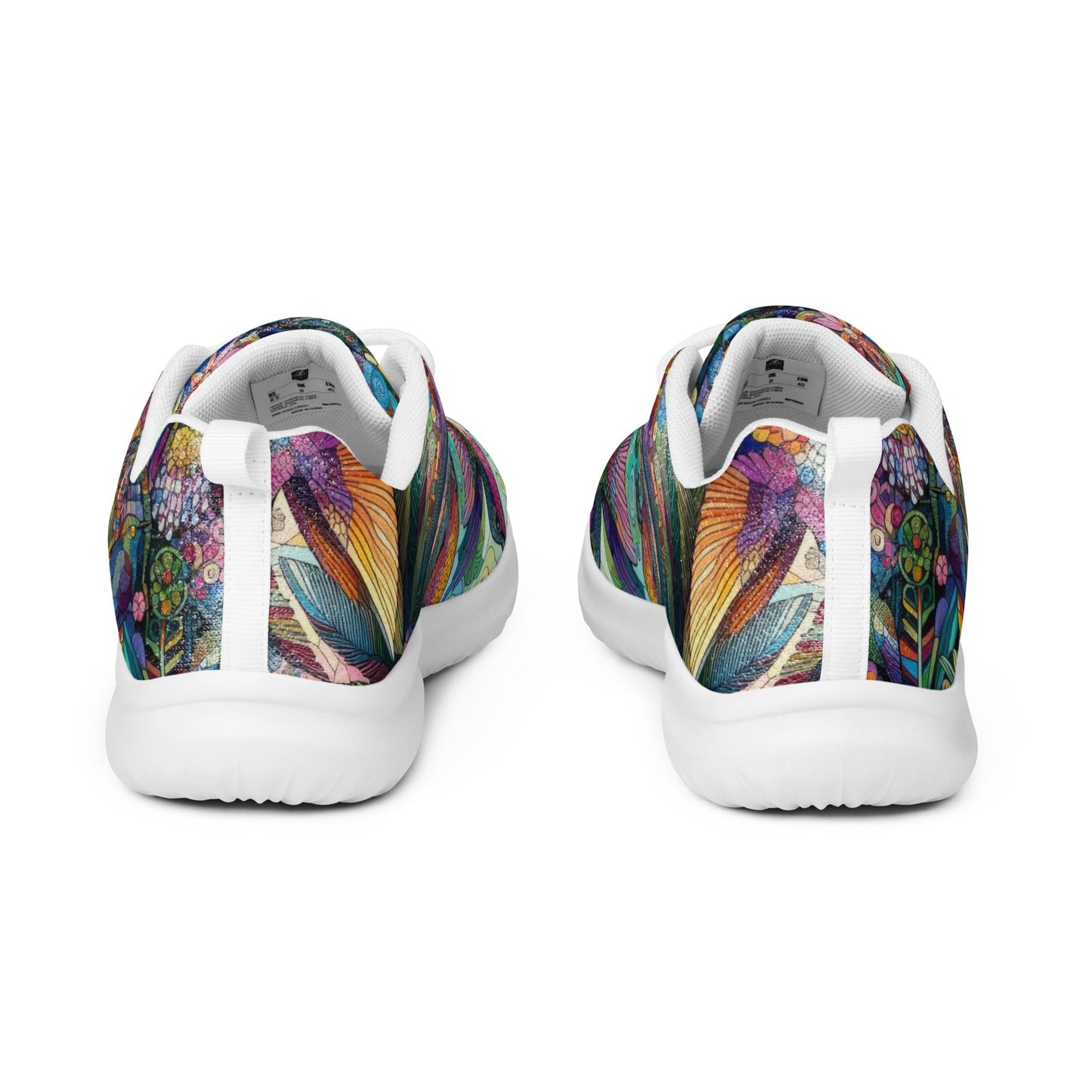 Hummingbird Kaleidoscope Men’s athletic shoes by Gregg Acini Adoree Designs - Gregg Acini Adoree Designs - Shoes