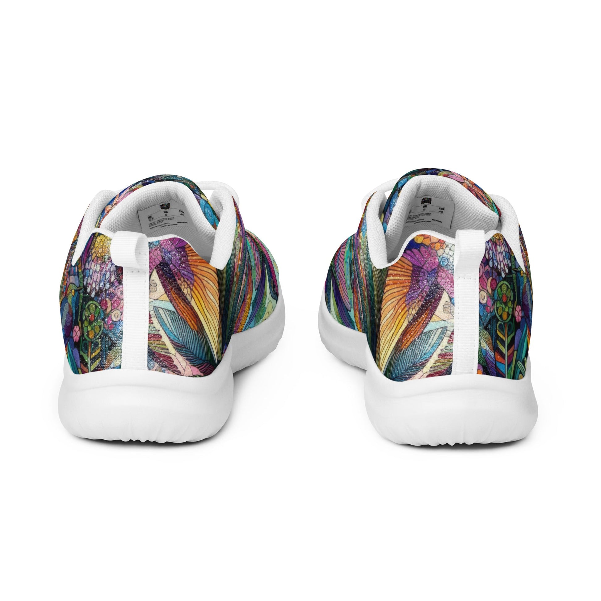 Hummingbird Kaleidoscope Men’s athletic shoes by Gregg Acini Adoree Designs - Gregg Acini Adoree Designs - Shoes